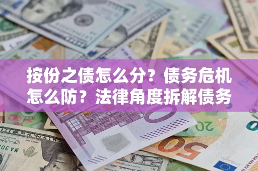 济南按份之债怎么分？债务危机怎么防？法律角度拆解债务分配与风险自保指南
