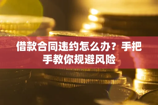 济南借款合同违约怎么办？手把手教你规避风险