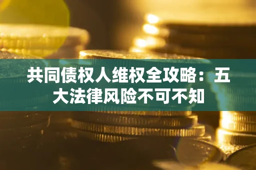 济南共同债权人维权全攻略：五大法律风险不可不知