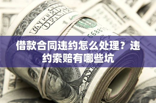 济南借款合同违约怎么处理？违约索赔有哪些坑