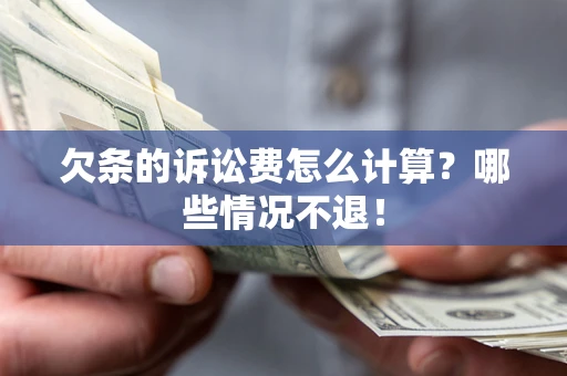 济南欠条的诉讼费怎么计算？哪些情况不退！