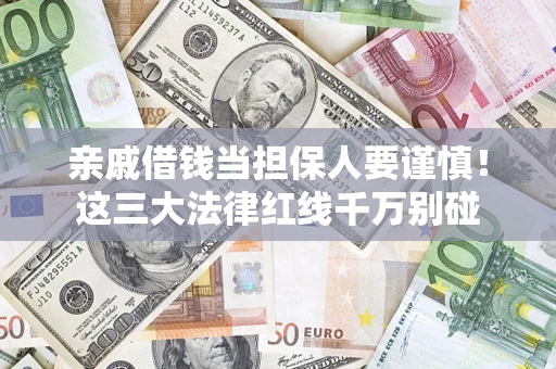 济南亲戚借钱当担保人要谨慎！这三大法律红线千万别碰