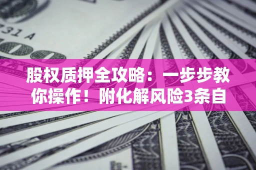 济南股权质押全攻略：一步步教你操作！附化解风险3条自救法则