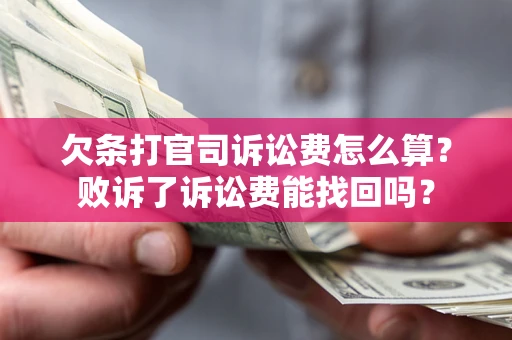 济南欠条打官司诉讼费怎么算？败诉了诉讼费能找回吗？