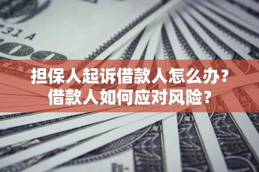 济南担保人起诉借款人怎么办？借款人如何应对风险？