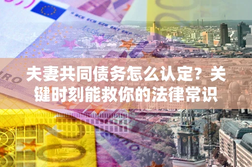 济南夫妻共同债务怎么认定？关键时刻能救你的法律常识
