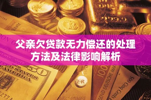 济南父亲欠贷款无力偿还的处理方法及法律影响解析