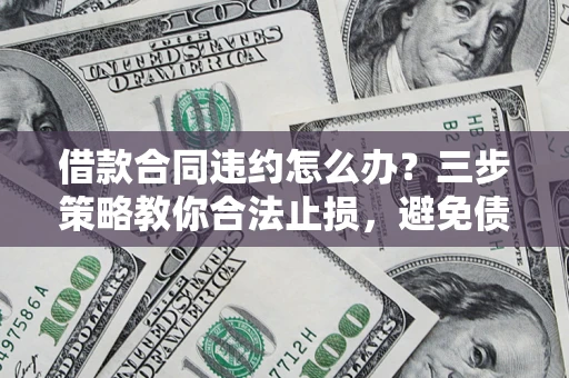 济南借款合同违约怎么办？三步策略教你合法止损，避免债务危机升级